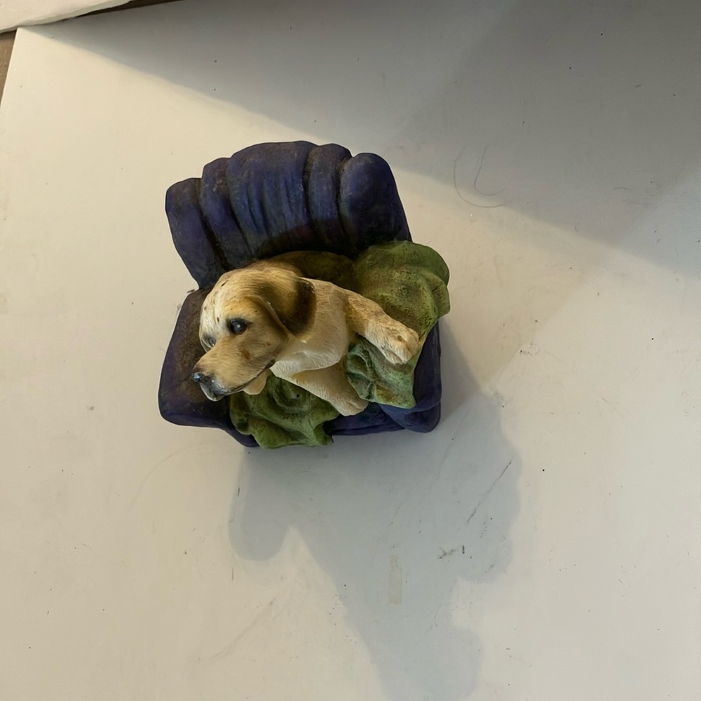 Ceramic dog figurine